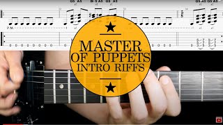 How To Play Master of Puppets by Metallica #1 Guitar Lesson & TAB