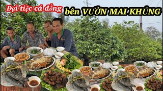 ĐẠI TIỆC CÁ ĐỒNG BÊN VƯỜN MAI KHỦNG • Tình Làng Nghĩa Xóm Thật Đáng Trân Quý | Bông Lúa Đồng Tháp