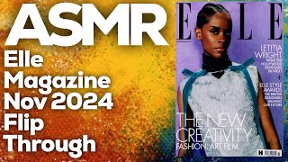 ASMR Elle Magazine November 2024 Page Flipping ,StevenAntonyASMR