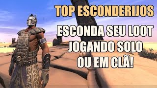 CONAN EXILES PARA INICIANTES - TOP LUGARES PARA ESCONDER LOOT OU SE ESCONDER POR UM TEMPO!