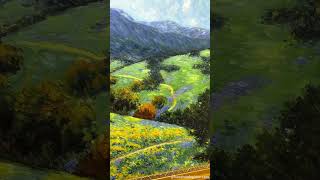 California Poppyfield Oil Painting Reproduction