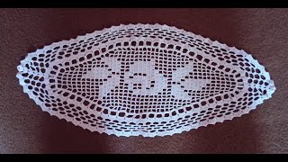 Crocheting a small oval tablet - 3 part