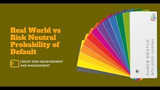 Real World Vs Risk Neutral Default Probabilities (FRM Part 2, Book 2, Credit Risk)