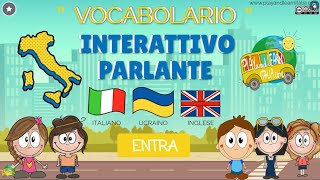 #1 Live Play and Learn Italia "vocabolario" interattivo parlante italo - ucraino