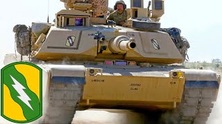 U.S. Army. Dixie Thunder. M1A2 Abrams Tanks in Action During Military Exercises.