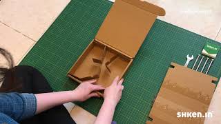 How to fold the corrugated box