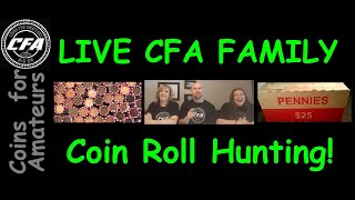 Pennies (Cents) today Coin Nerds! Free Coin Giveaways! Live Stream Chat w/the CFA's! #freemoney