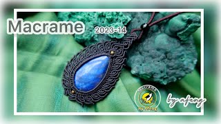 Macrame by Afeng: 2023-14｜Macrame Tutorial｜Macrame pendant ｜编绳｜DIY｜