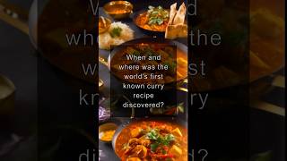 Unraveling the Origins of the World's First Curry Recipe! 🍛 #shorts #food #curry