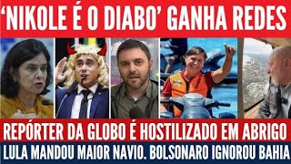 Nikolas mente sobre remédios! Bolsonaro não fez nada! Repórter hostilizado por bolsonaristas no RS