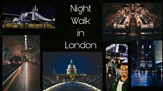 Night Walk From St Paul's Cathedral to Tower Bridge London|| Night View Of London|| Vlog- 70