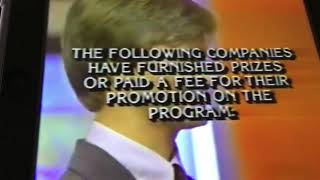 Jeopardy LONG Credit Roll (November 12, 1986)