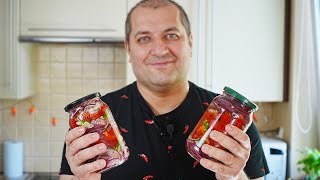 Маринованный лук с перцем - идеальная закуска к шашлыку, мясу и птице.