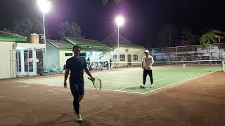 Tenis Digendong Kak J 😛 Josu-Dicky (Putih/Hijau) 4 Vs 0 Robert-Iphe (Hitam/Kuning)