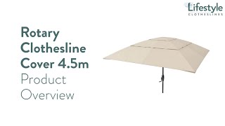 Rotary Clothesline Cover 4.5m Product Overview - Lifestyle Clotheslines