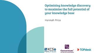 Optimising knowledge discovery to maximise the full potential of your knowledge base