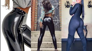 Highly demanded and pretty  collection of leather legging@StylishWomenSelection