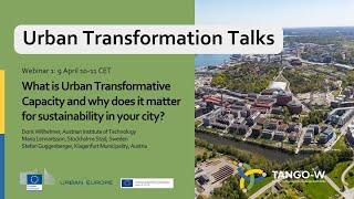 Urban Transformation Talks #1 (TANGO-W)