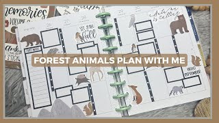 Forest Animals Plan with Me | Classic Happy Planner | Throwback Stickers!