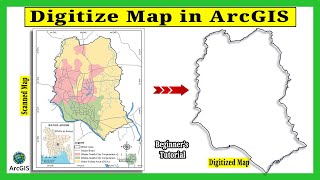 Scanned Map Digitization and Shapefile Creation in ArcGIS || Convert Image to ESRI Shapefile