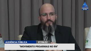 Recorte da audiência pública (Movimento PROARMAS NO RN)