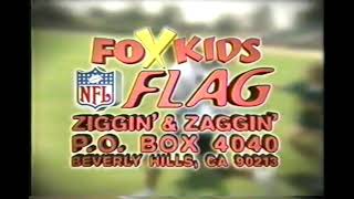 Fox Kids NFL Flag Ziggin' and Zaggin' Sweepstakes Commercial 1998