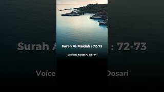 Surah Al-Maidah : 72-73 #quran #quransurah