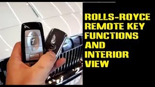 Spirit of Ecstasy Rolls-Royce Remote Key Functions and Interior View