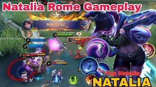 Natalia Gameplay With Rom 2024 Best Natalia Rome Gameplay mlbb #ml2b #mlbb