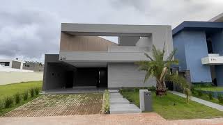 CASA TÉRREA NO RESIDENCIAL ALPHAVILLE II - CAMPO GRANDE/MS BRASIL #imoveis #altopadrao #projeto