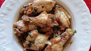 Chicken wings adobo