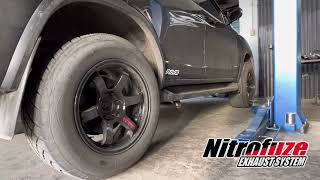 Full exhaust Side exit on Toyota Fortuner soundcheck - Nitrofuze Garage