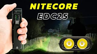 Nitecore EDC25 Review - Flat EDC Flashlight - UHi 20 LEDs - 3000 Lumens - 300m Range