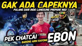 GAK ADA OBAT‼️ SAMPAI THAILAND EBON DAN PEK CHATCAI LANGSUNG PREPARE NGO 🇹🇭🔥