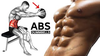 Abs Workout with Dumbbells At Home ( Beginner 4 Minutes )