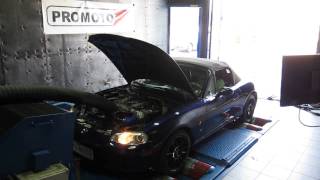 Mazda MX-5 Turbo NBfl dyno @ PromotoR