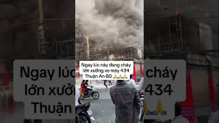 Cháy lớn xe may tại Thuận An Bình Dương thiệt hại gần 5 tỉ đồng