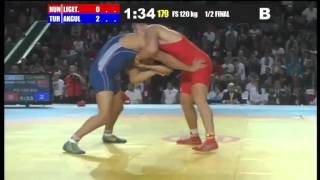 Wrestling European Championship 2013 120kg TAHA AKGÜL TUR vs DANIEL LIGETI HUN