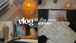 Rotina REAL de estudos | reta final Enem | Study Vlog 📚