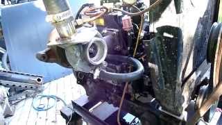 Yanmar 3cyl TURBO diesel test run