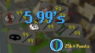 Five 99's. One Video. (25k+ League Points) - OSRS Twisted Leagues (#5)