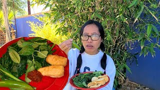 MUKBANG SAYURAN HIJAU REBUS & SAMBAL BAJAK