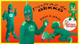 DIY. Disfraz de GEKKO de PJ Masks 🦎 Como hacer disfraz de Gecko de Los Héroes en Pijama para niño.