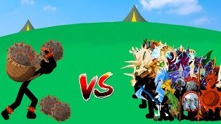 Spiny Red Giant Vs All Skins Army Stick In Stick War Saga Legacy