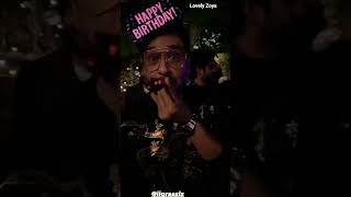 Faisal qureshi having fun at Iqra Aziz's birthday party #faisalqurashi #iqraaziz #yasirhussain