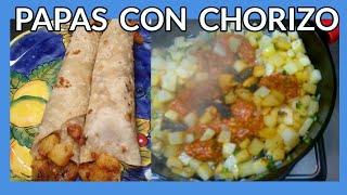 PORQUE Papas con Chorizo ES UN DESAYUNO DE LOS MAS ECONOMICOS