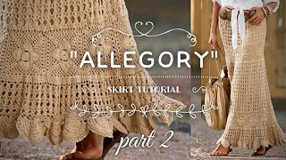 🔥ЛЕГЕНДАРНАЯ ЮБКА КРЮЧКОМ: вяжем! МАСТЕР-КЛАСС! 👌"ALLEGORY" skirt TUTORIAL