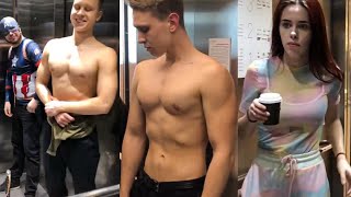 ✅GIRLS SHOCKED BY THE NAKED GUY IN THE ELEVATOR