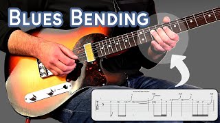 Blues Bending Licks 1 [Intermediate] with BACKING TRACK