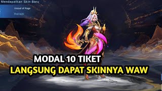 modal 10 tiket langsung dapat skin hanabi vessel of rage